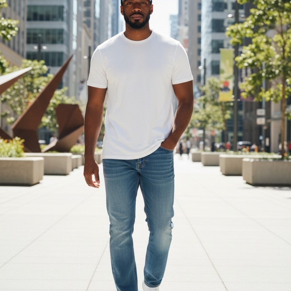 Diesel Men's Light Blue Straight Jeans